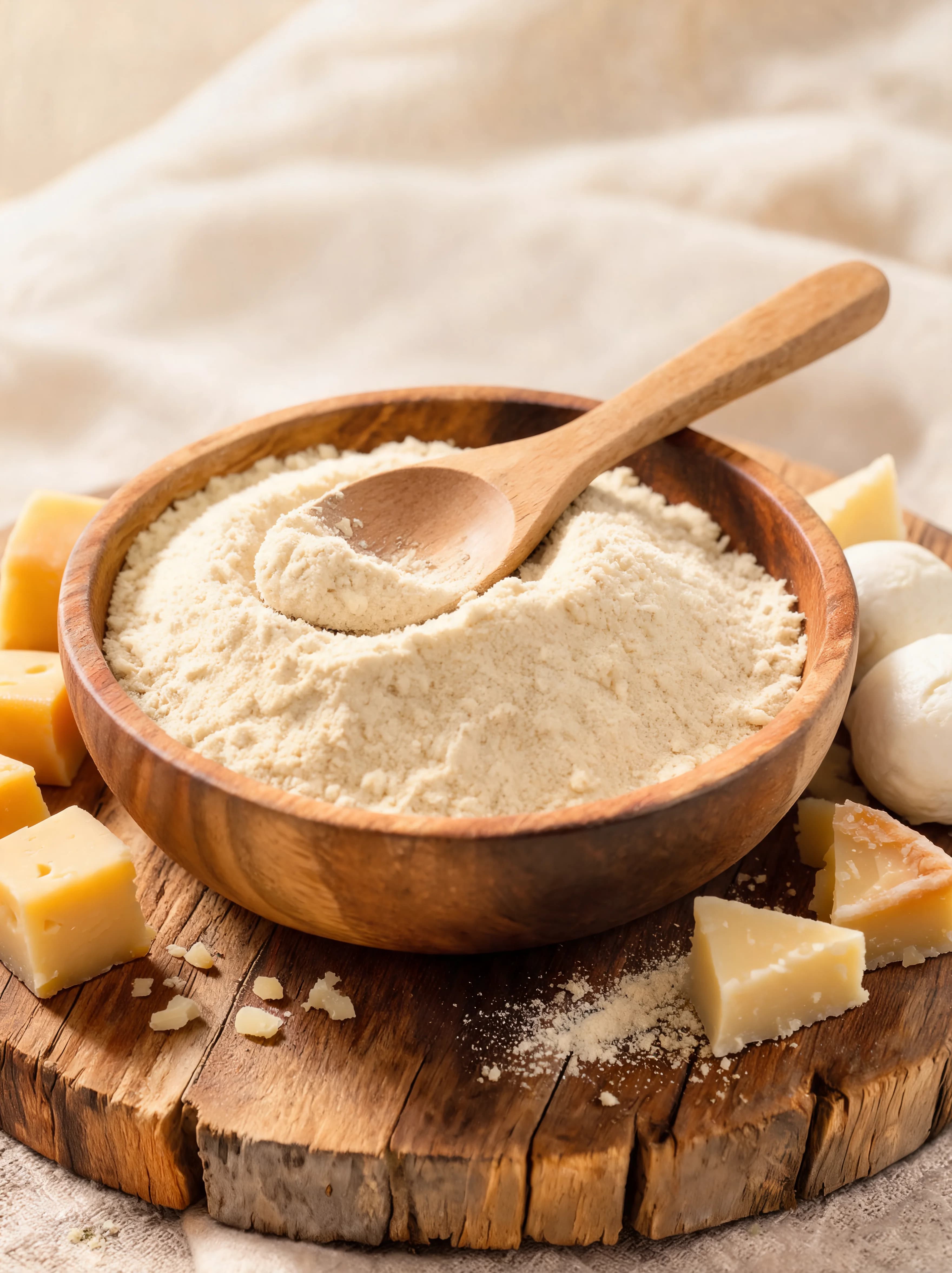 Cheese powder in bulk pack